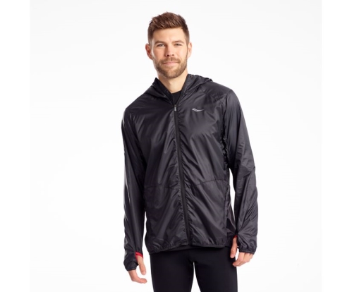 Tenis Saucony Packaway Jacket Hombre Chaquetas Ropa Negras México MX-479-GS